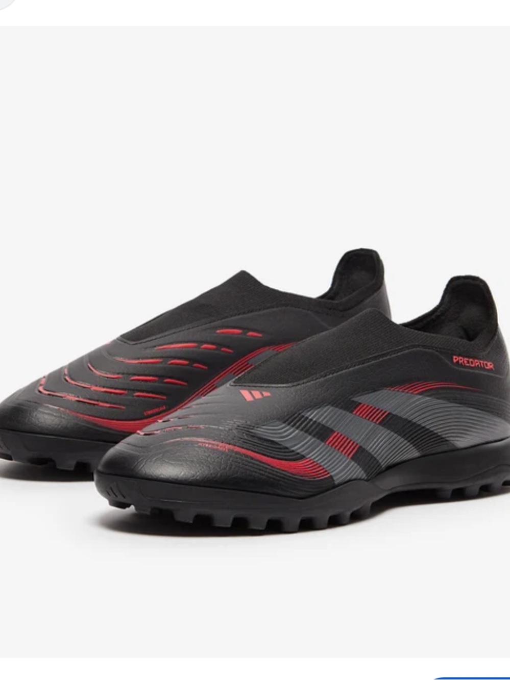 adidas NWOT Predator League Laceless TF black red